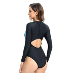 Damen Langarm Badeanzug mit sportlichem Design R&B