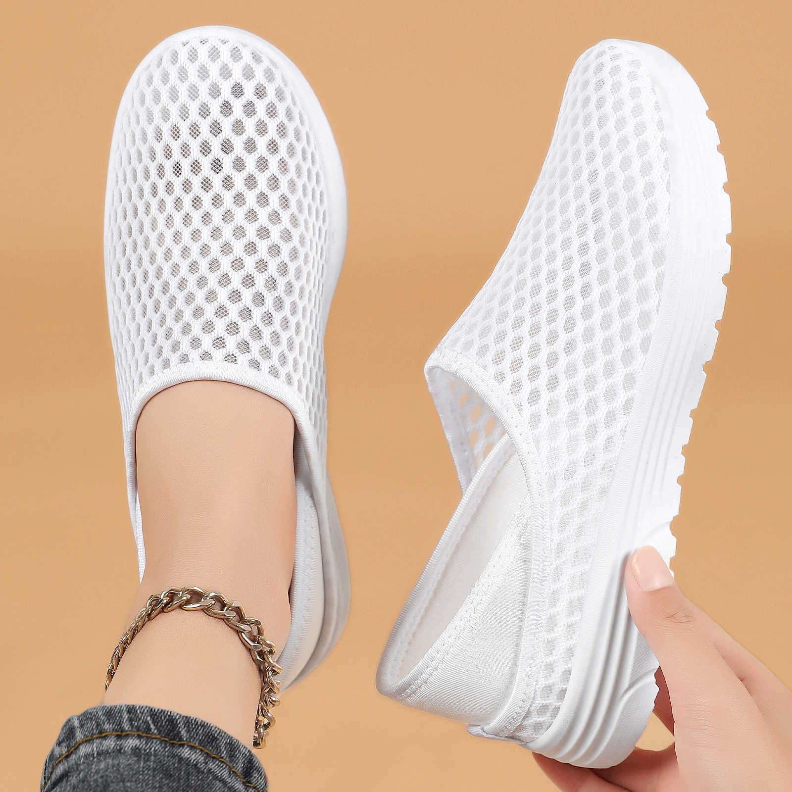 Damen Atmungsaktive und bequeme Schlupfschuhe R&B