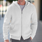 Herren Strickjacke mit strukturierter Oberfläche und praktischen Taschen R&B