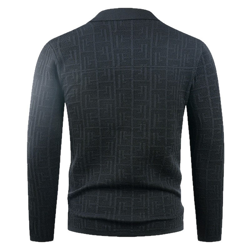 Herren modische Strickjacke mit einzigartigem Muster R&B