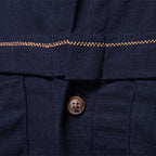 Herren Denim Hemd mit doppelten Brusttaschen und Kontrastnähten