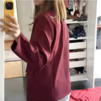 Damen Oversized Blazer mit doppelter Knopfreihe und lässigem Schnitt R&B