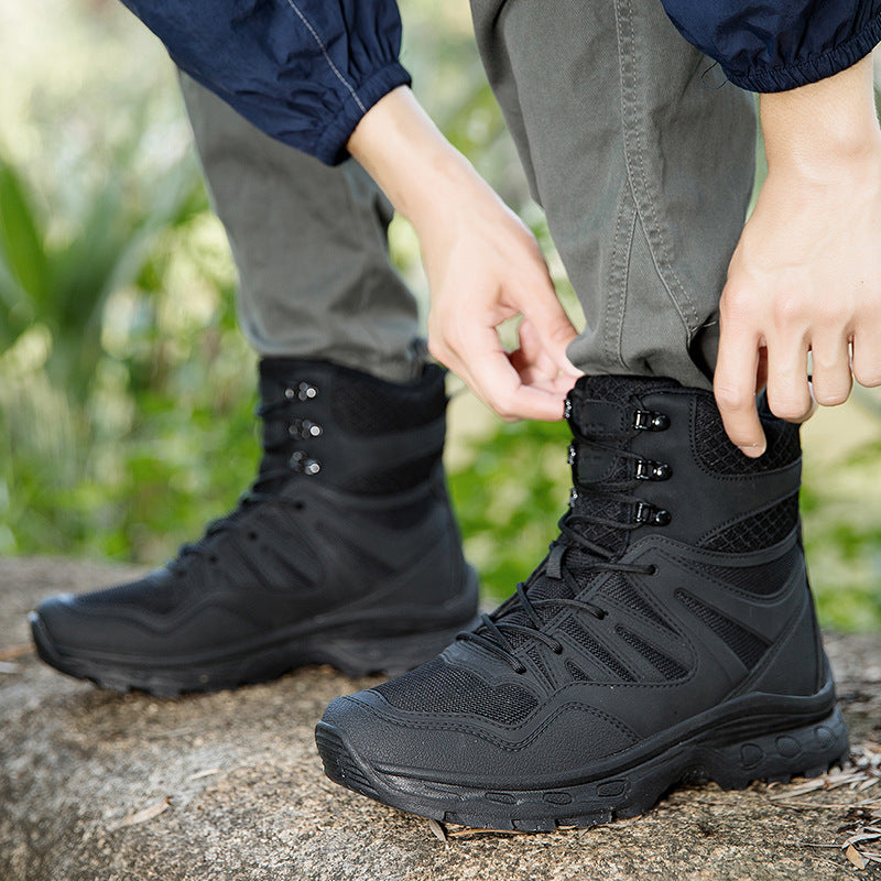 Herren Outdoor-Tactical Boots mit robuster Konstruktion und hohem Knöchelstütz R&B