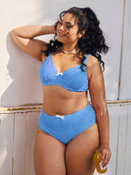 Damen Hochtaillierter Bikini mit gepolstertem Oberteil R&B