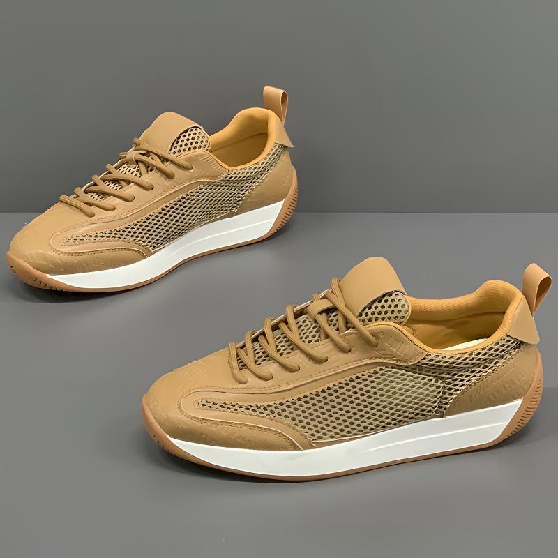 Damen Sportliche Sneaker mit atmungsaktiver Oberflächenstruktur und stoßdämpfender Sohle R&B