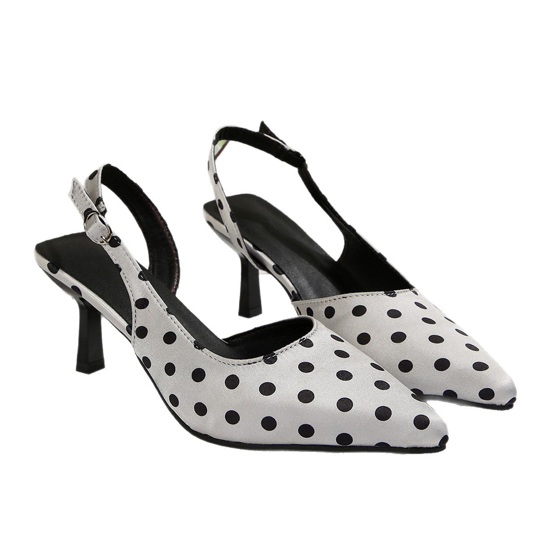 Damen Slingback-Pumps mit Punktmuster und elegantem Design R&B