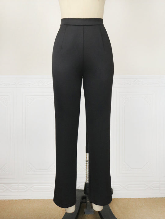 Damen elegante und bequeme hochtaillierte Hose R&B