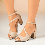 Damen elegante High Heels mit modischen Riemchen R&B