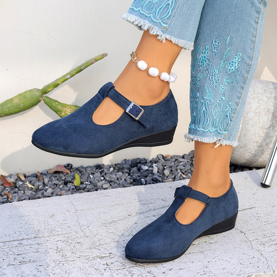 Damen Halbschuhe mit elegantem Riemendesign R&B