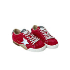 Damen Veloursleder Sneakers mit reflektierenden Akzenten und bequemer Sohle R&B