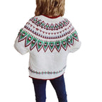 Damen Strickjacke mit festlichem Muster und hochwertiger Verarbeitung R&B