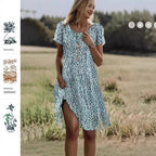 Damen Freizeitkleid mit floralem Design
