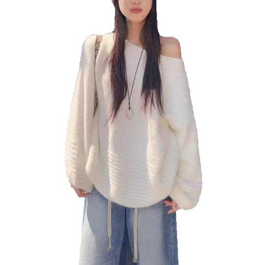 Damen Oversized Strickpullover R&B