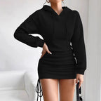 Damen Hoodie-Kleid