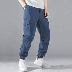 Herren Cargo-Hose mit elastischem Bund und multifunktionalen Taschen R&B