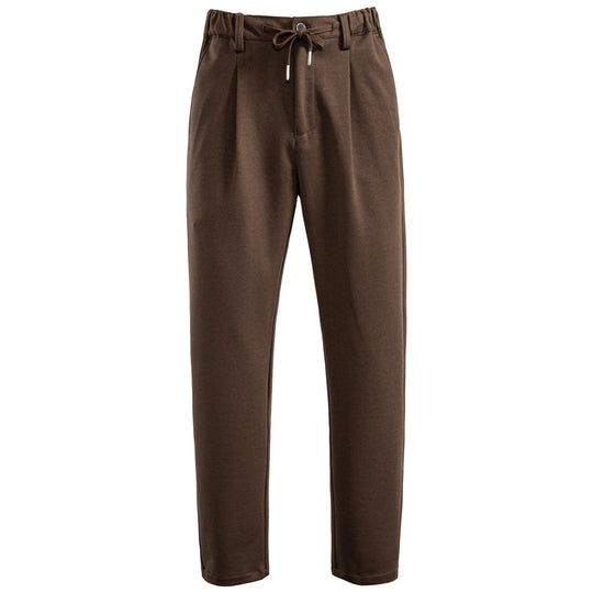 Herren Chinohose mit verstellbarem Bund und Faltenstruktur R&B