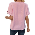 Damen Blusenshirt mit luftigen Volantärmeln und eleganter Struktur R&B