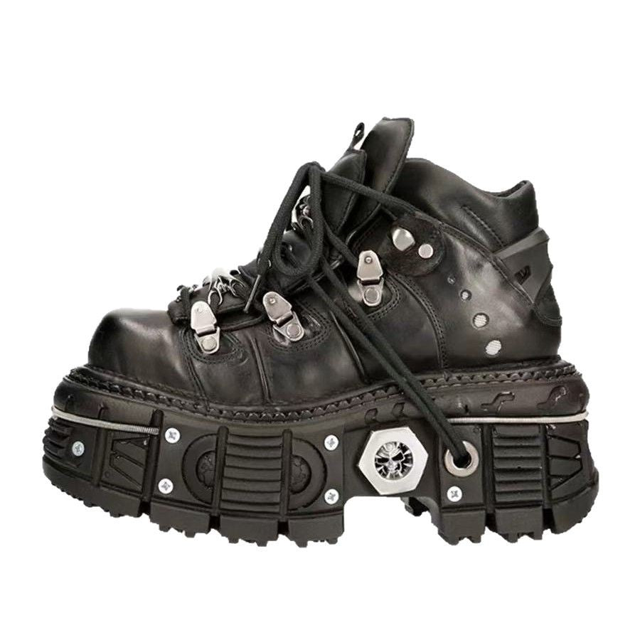 Damen Stabile High-Top Stiefel mit robuster Gummisohle R&B
