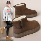 Damen modische Winterstiefeletten mit warmem Innenfutter und rutschfester Sohle R&B