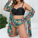 Damen Bikiniset mit floralem Overlayer R&B