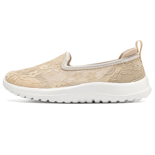 Damen Slip-On Sneakers mit eleganter Spitze und dämpfender Sohle R&B
