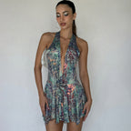 Damen Strandkleid mit halblangem Schnitt und elegantem BindR&Band R&B