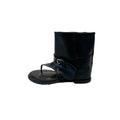 Damen Modische Sneaker-Stiefel mit offenem Zehenbereich und verstellbarem Riemen R&B