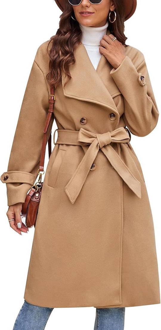 Damen Eleganter und bequemer Langmantel R&B
