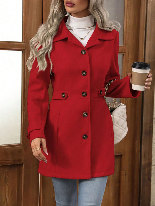 Damen Elegante und taillierte Übergangsjacke mit praktischen Taschen R&B