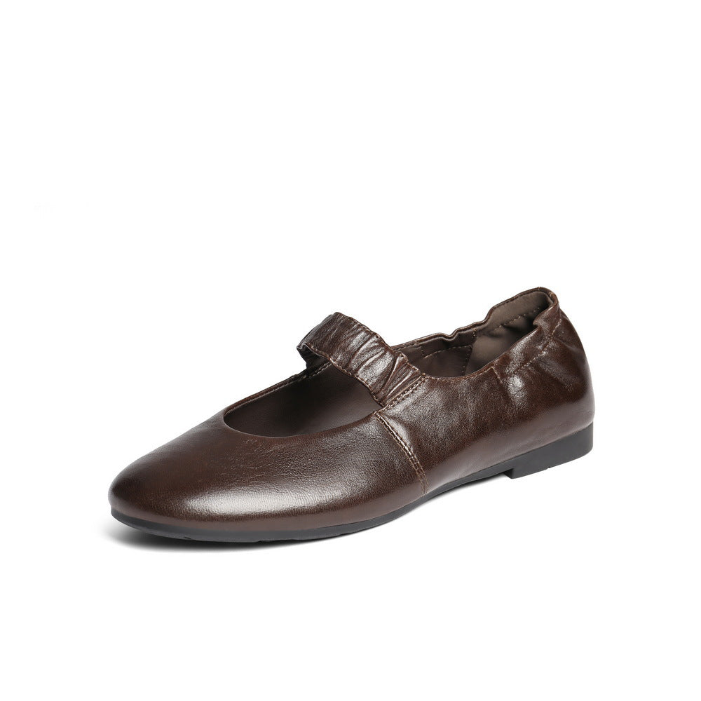 Damen Ballerinas mit elastischem Riemen und weichem Innenfutter R&B