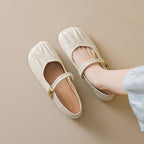 Damen Ballerinas mit dekorativem Riemen und modischem Akzent