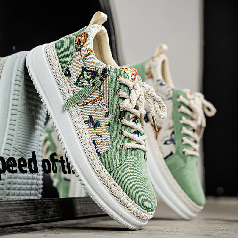 Damen Sportliche Sneaker mit einzigartigem grafischem Muster und dämpfender Sohle R&B
