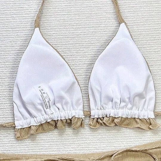 Damen Triangel-Bikini-Set mit lässigen Shorts R&B