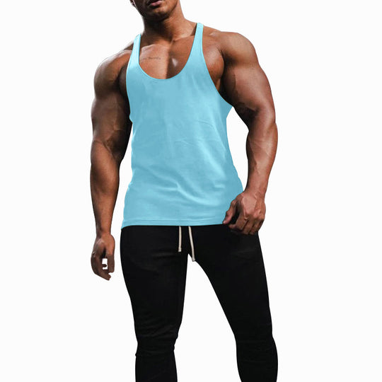Herren Sporttanktop mit racerback Design und atmungsaktiver Baumwolle R&B