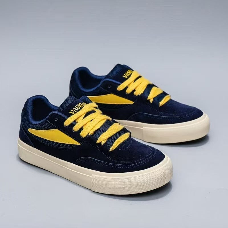 Damen Sportliche Sneaker mit modischem Veloursleder und bequemer Gummisohle R&B