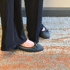 Damen Ballerinas mit elegantem Schleifendetail und modernem Textiloberteil R&B