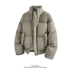 Herren Modische Steppjacke mit hohem Kragen und praktischen Taschen R&B