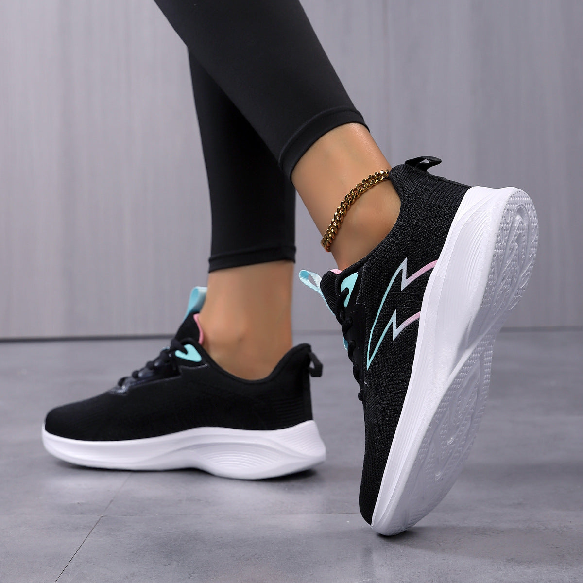 Damen Sportliche Sneaker mit atmungsaktivem Obermaterial und dämpfender Sohle  1773793983