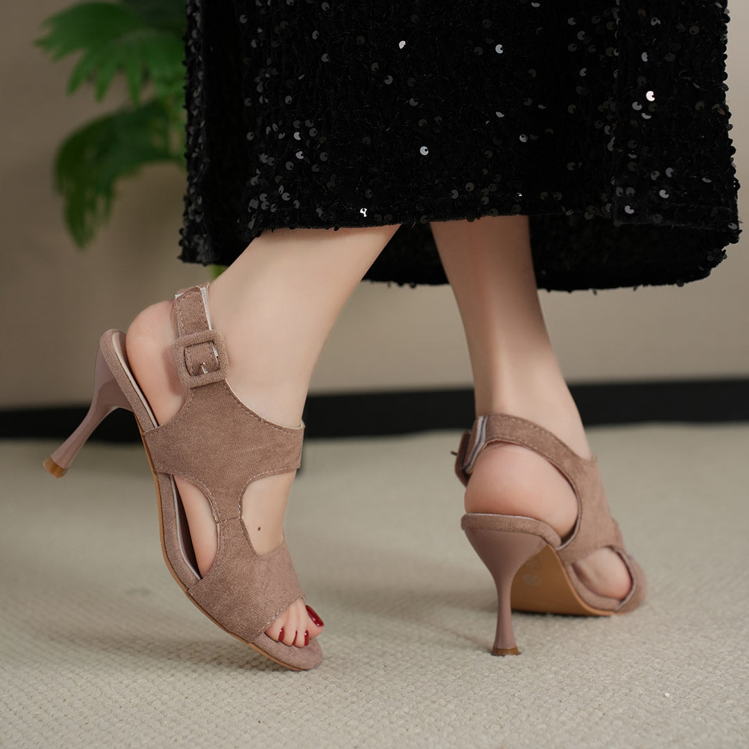 Damen elegante High Heels mit offenen Schnittelementen R&B