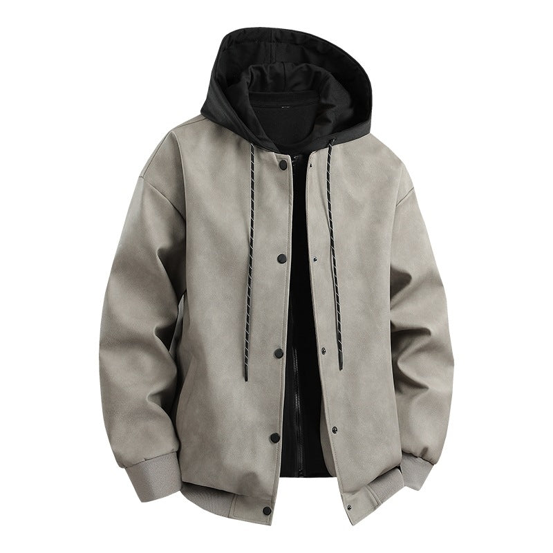 Herren modische Übergangsjacke mit abnehmbarer Kapuze und sportlichen Akzenten R&B