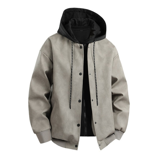 Herren modische Übergangsjacke mit abnehmbarer Kapuze und sportlichen Akzenten R&B