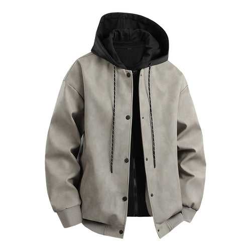 Herren modische Übergangsjacke mit abnehmbarer Kapuze und sportlichen Akzenten R&B