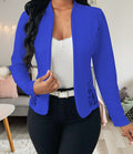 Damen elegante Blazerjacke mit Spitzenakzenten R&B