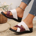 Damen Komfortable Clogs mit modischem Kreuzband-Design und ergonomischer Fußbettung R&B