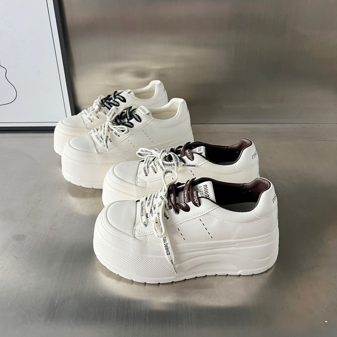 Damen Plateau-Sneaker mit modischem Design und atmungsaktiver Oberfläche R&B