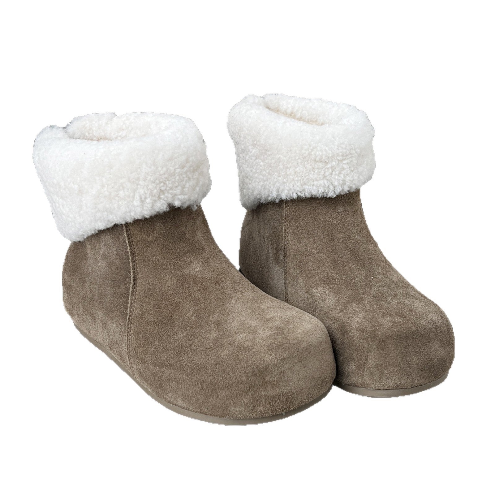 Damen elegante Fleece-Stiefel mit weichem Innenfutter und rutschfester Sohle R&B