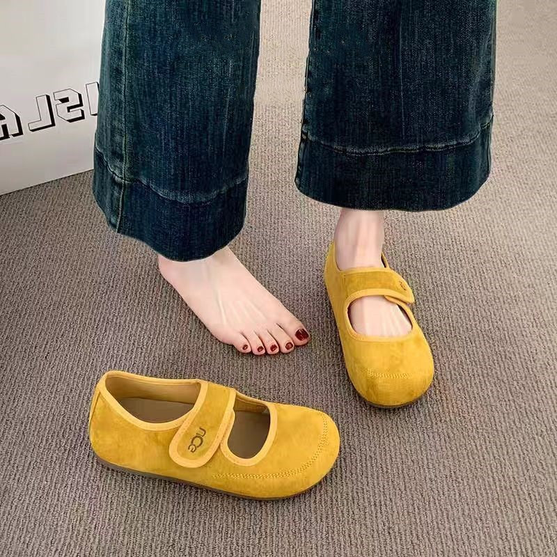 Damen Bequeme Mokassins mit verstellbarem Riemen und weichem Innenfutter R&B