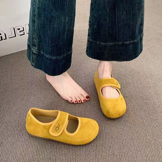 Damen Bequeme Mokassins mit verstellbarem Riemen und weichem Innenfutter R&B