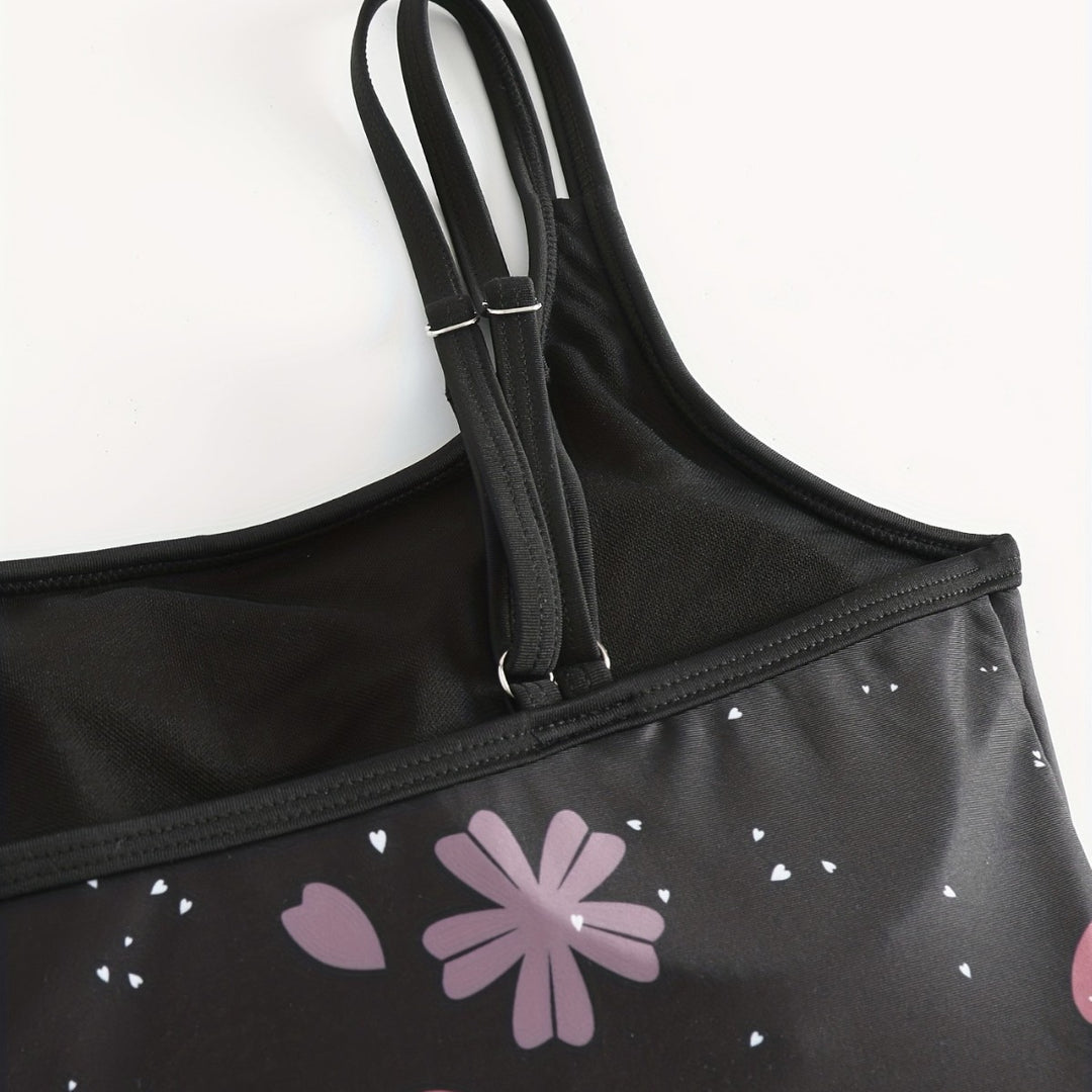 Damen Sport Tankini mit verstellbaren Trägern R&B