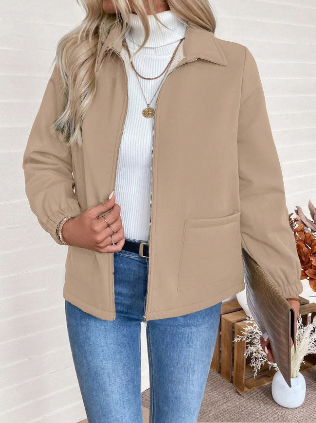 Damen Freizeitjacke mit Frontreißverschluss und praktischen Taschen R&B